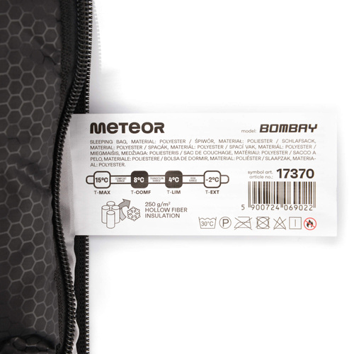 Sleeping bag Meteor Bombay L mint/black
