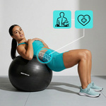 Piłka fitness Meteor 55 cm czarna