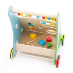 Wooden manipulative walker