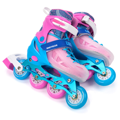 Inline skates Meteor Loky M 34-37 pink/blue