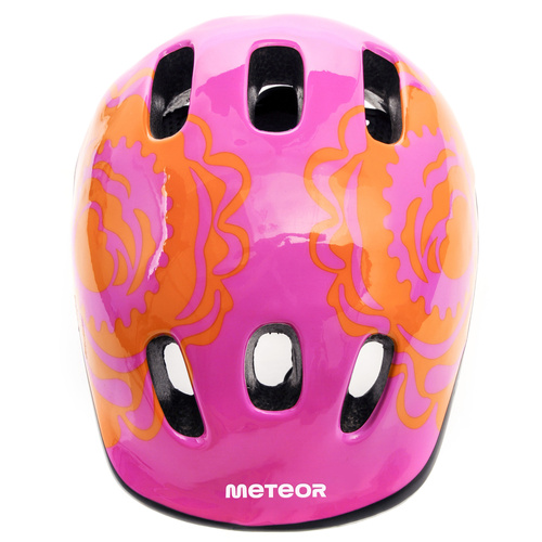 Kask rowerowy dla dzieci Meteor MV6-2 XS 44-48 cm Big Flower