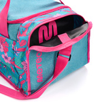 Torba fitness Meteor Widar 40 l niebieski/różowy kwiaty