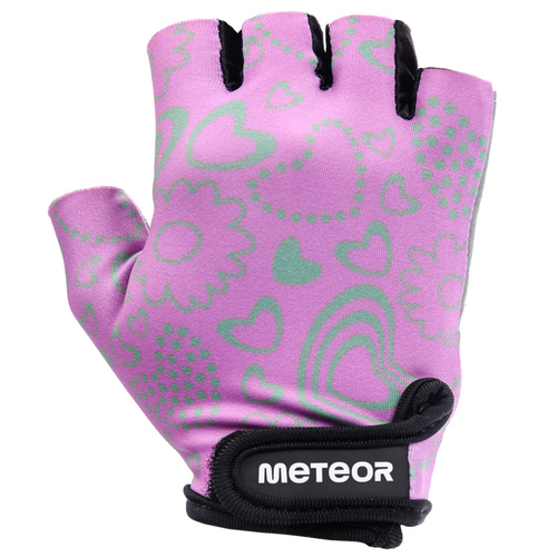 Meteor Kids M Flower cycling gloves