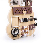 Wooden manipulative board bear