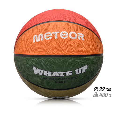 Basketball Meteor What's up 5 green/orange