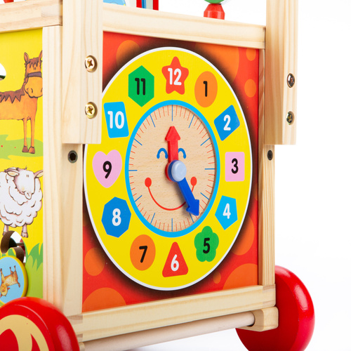 Wooden Walker – manupulative cube multicolour