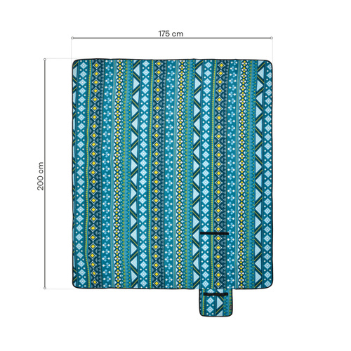 Picnic Blanket Meteor XL 175x200 cm diamonds