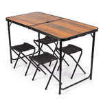 Meteor Pesta wood folding table with chairs