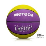 Basketball Meteor Layup 5 yellow/purple