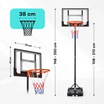 Kosz do koszykówki wolnostojący Meteor Denver 108-210 cm