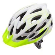 Kask rowerowy Meteor Gruver M 55-58 cm biały/zielony