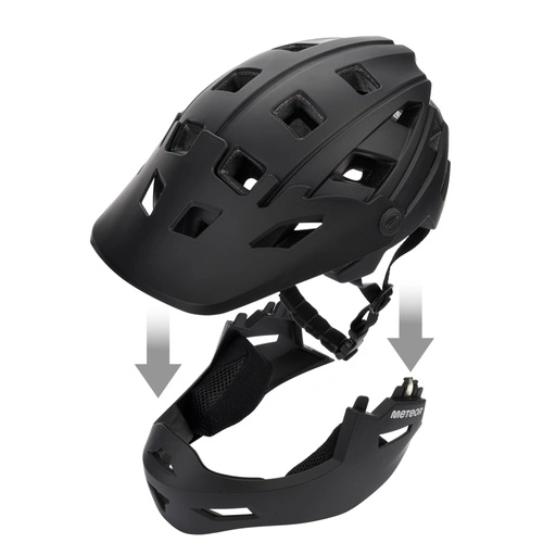 Full-face bicycle helmet Meteor Hydra S 51-55 cm black