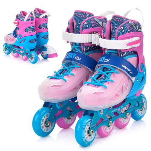 Inline skates Meteor Loky M 34-37 pink/blue