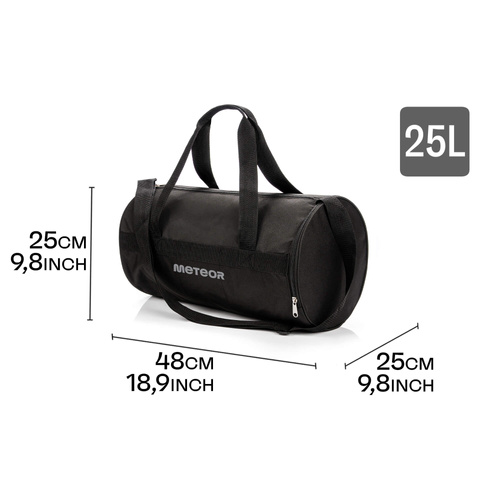 Fitness bag Meteor Siggy 25 l black