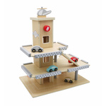 Wooden car parking garage