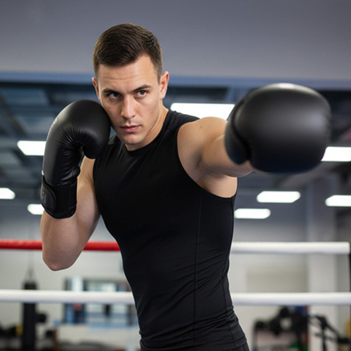 Boxing Gloves Meteor 10 oz training, hook-and-loop strap, PU