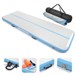 Inflatable air track Meteor 300 cm light blue