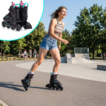 Inline skates Meteor Buzzy M 34-38 black/pink/mint