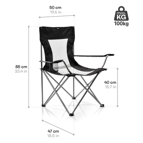 Meteor Tripper folding chair black