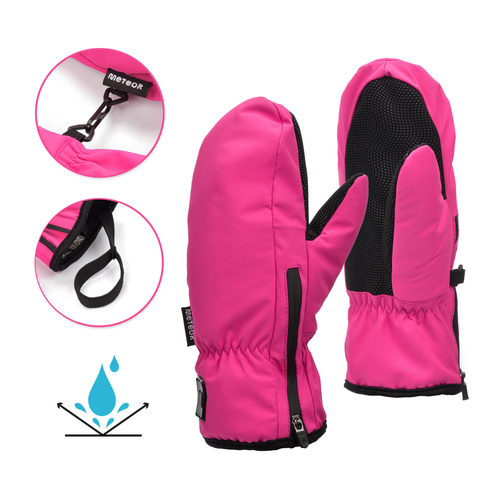 Winter gloves Meteor Juna XS pink/black