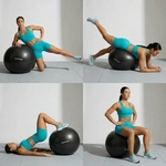 Fitness ball Meteor 65 cm black