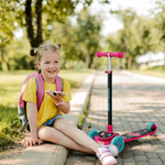 Three-wheel scooter Meteor Funny pink