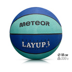 Piłka koszykowa Meteor Layup 3 niebieski