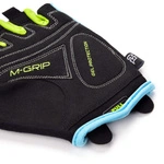 Rękawiczki rowerowe Meteor Gel GX38 S niebiesko-zielony