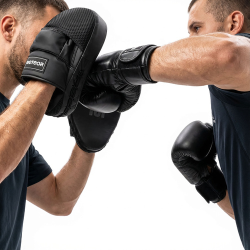 Tarcze bokserskie Meteor treningowe, para, skóra syntetyczna PU