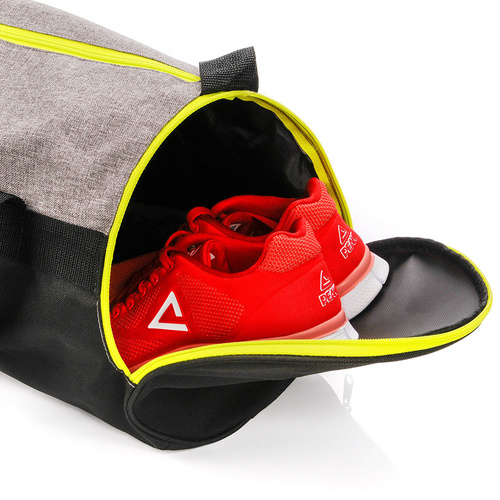 FITNESS BAG METEOR SIGGY 25L gray melange/neon green