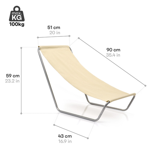 Meteor Slumber beach chair beige