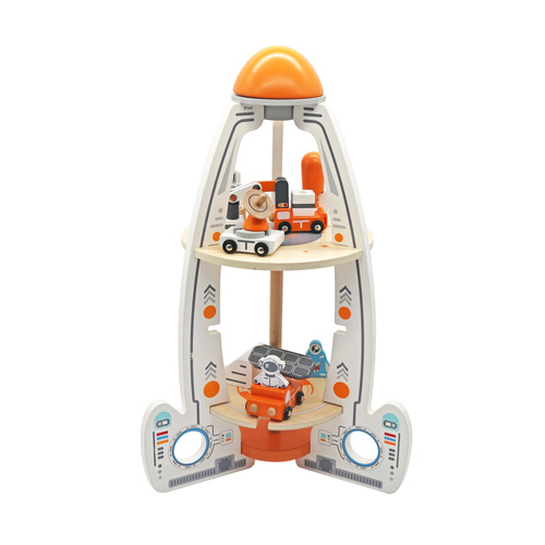 Wooden rocket – space station