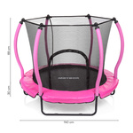 Trampoline for kids Meteor TRP-70 140 cm pink
