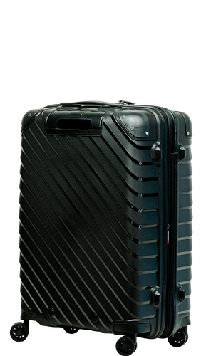 SwissBags Diamond cut medium case 67 cm metallic black