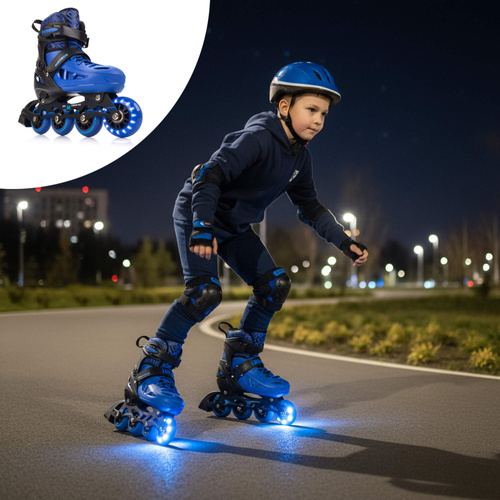 Inline skates Meteor Loky S 30-33 black/blue