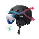 Ski helmet Meteor Glide L 58-61 cm black