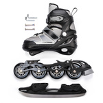 Rolki Meteor 2w1  S 30-33 szary