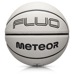 Piłka do koszykówki Meteor Fluo biały/neonowy zielony 7