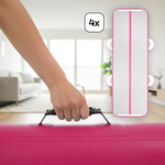 Nadmuchiwana ścieżka akrobatyczna Meteor 400 cm różowy