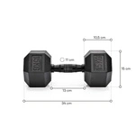Meteor Hexagonal Dumbbell 15 kg