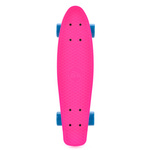 Plastic skateboard Meteor pink/neon blue/violet