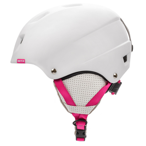 Ski helmet Meteor Kiona S white/pink 53-55 cm