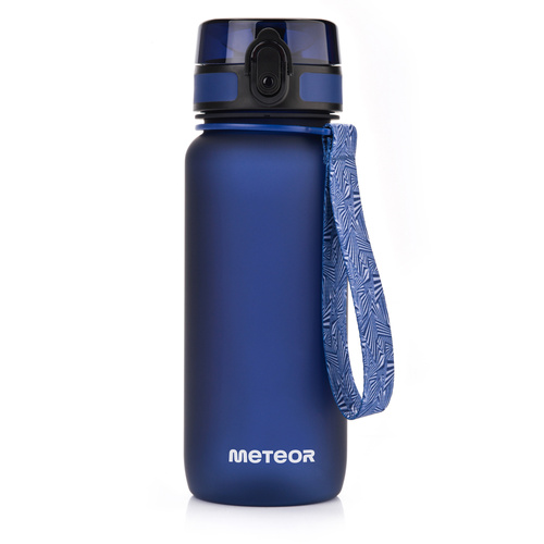 Sports water bottle Meteor 650 ml navy blue