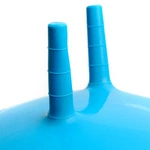 BOUNCY BALL METEOR 65 cm WITH HORN-SHAPED HANDLES blue