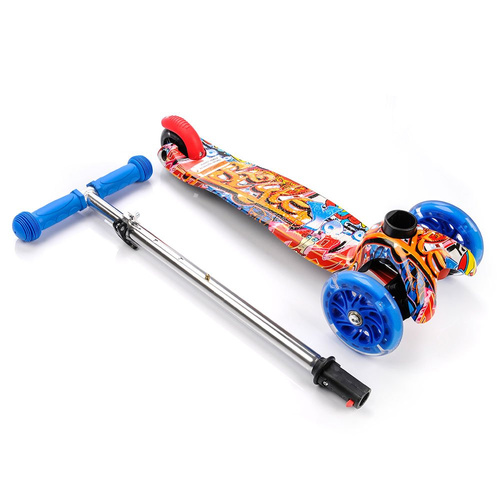 METEOR SCOOTER THREE-WHEEL WITH LED WHEELS TUCAN GRAFITTI