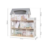 Drewniany domek dla lalek