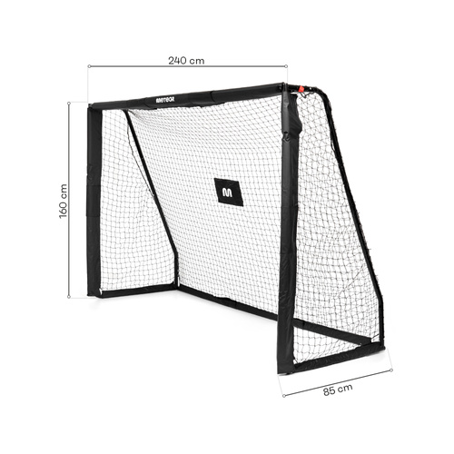 Meteor Football Goal 240x160x85 cm black