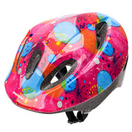 Kask rowerowy dla dzieci Meteor KS05 S 48-52 cm abstrakt różowy