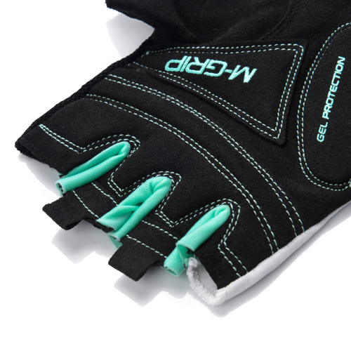 Rękawiczki rowerowe Meteor Gel GX37 XXL biały/miętowy