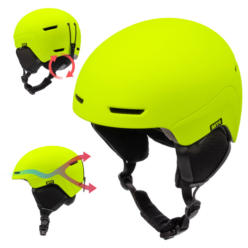 Ski helmet Meteor Avalo S 53-55 cm neon yellow